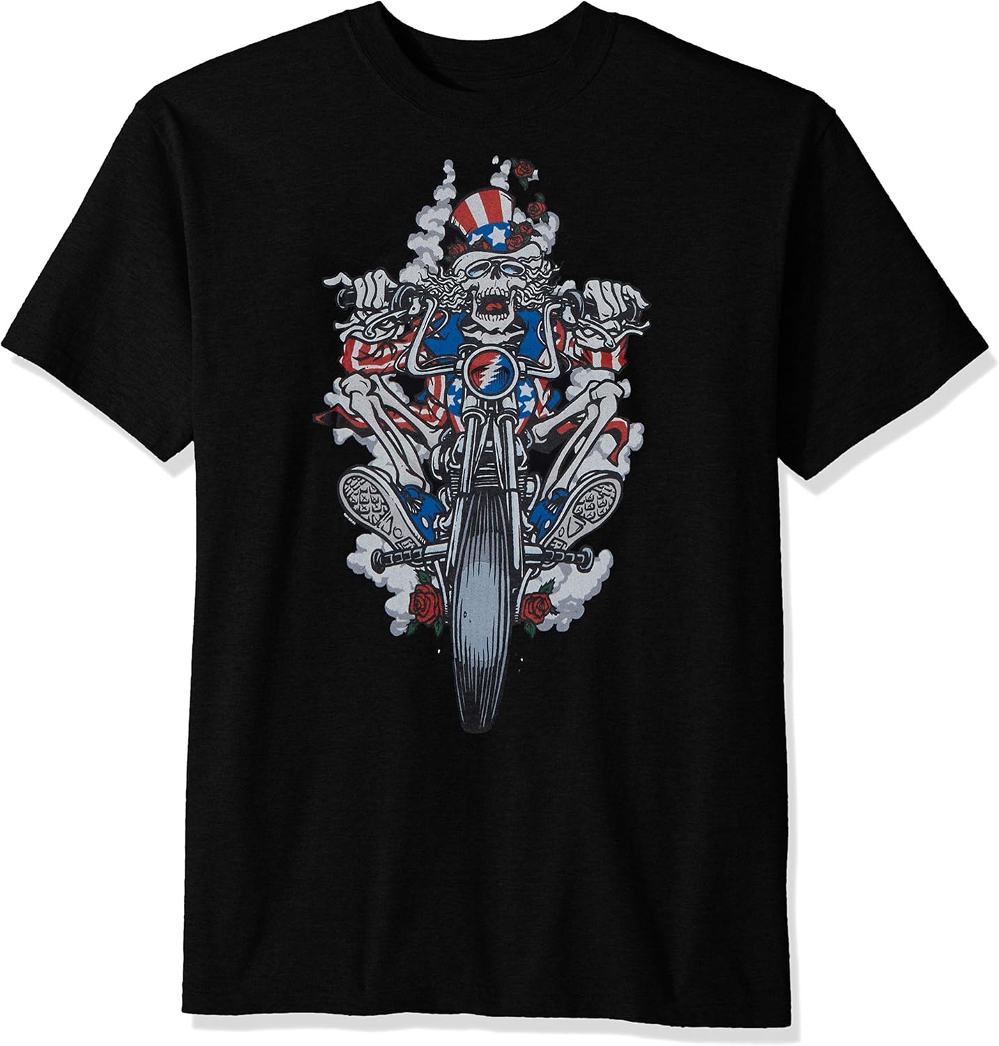 Liquid Blue Men's Plus Size Grateful Dead Moto Sam Short Sleeve T-Shirt: Clothing