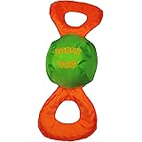 Jolly Pets Jolly Tug Dog Tug and Squeak Toy, Medium (Assorted Colors)