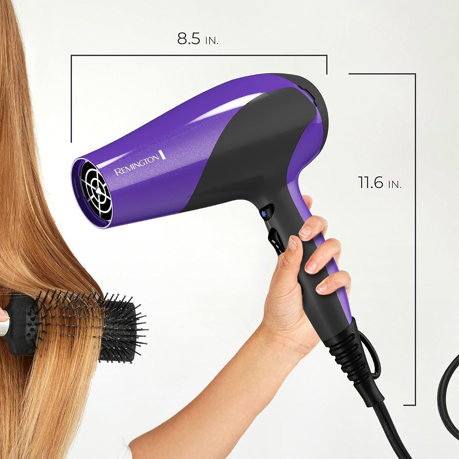 Remington D3190 Damage Protection Hair Dryer with Ceramic + Ionic + Tourmaline Technology, Purple: Beauty