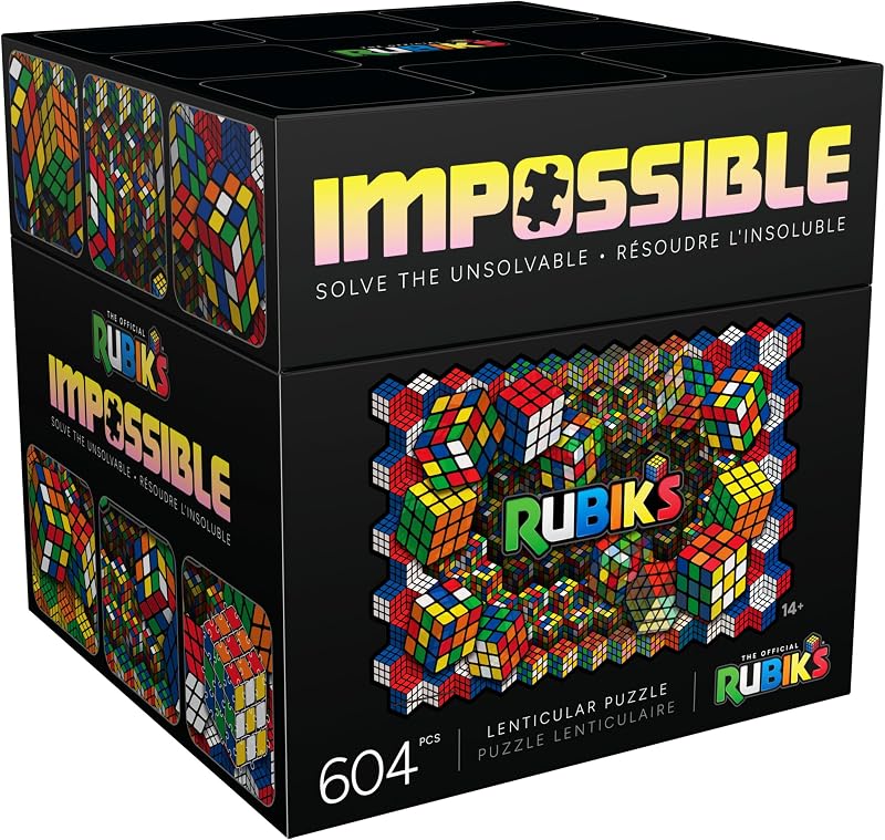 Rubik's Cube, Puzzle Rubik's Impossible, Puzzle lenticolare da 604 pezzi, a partire dai 14 anni