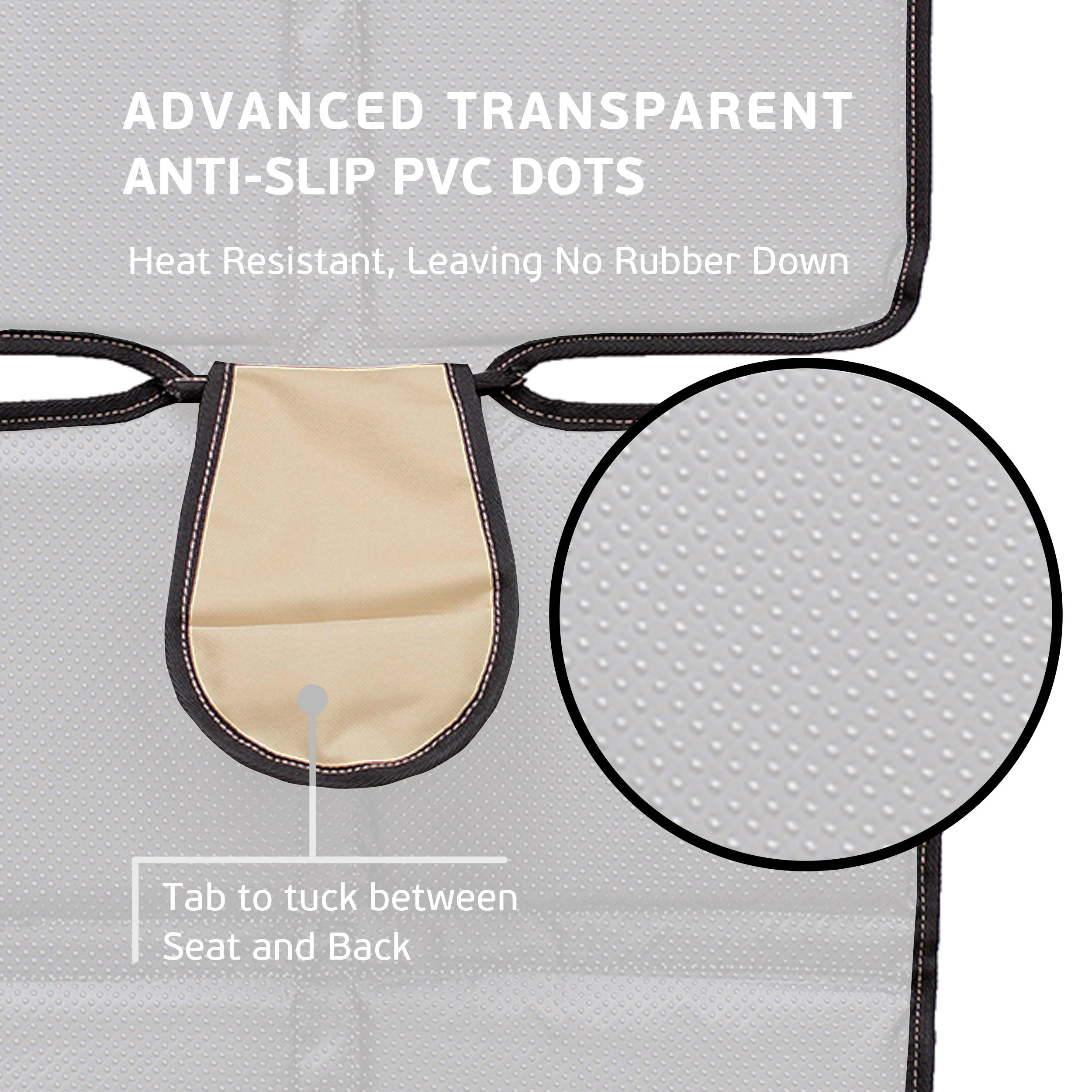 Car Seat Protector by Shmidt'S - Luxury Car Seat Cover Summer/Winter For Baby & Child - Anti-Slip, Heavy Duty Car Seat Mat Protector for Infants W/Upholstery, Beige/Tan