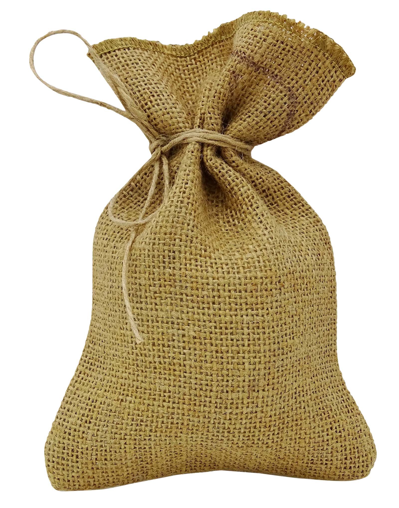 Darling Souvenir 50 Natural Rustic Jute Drawstring Favor Bag Wedding Party Thank You Small Gift Sack Pouches 5" x 7" inches