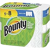 Bounty Select-A-Size Paper Towels, White, 6 Big Rolls (Equal to 8 Regular Rolls)
