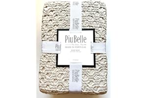 HOME GOODS Piubelle Piu Belle Portugal 100% Cotton-Hotel Luxury Matelasse All Season, Lightweight Quilt Coverlet Bedspread Textured Raised Patterns (Queen (U.S. Standard), Beatriz), White