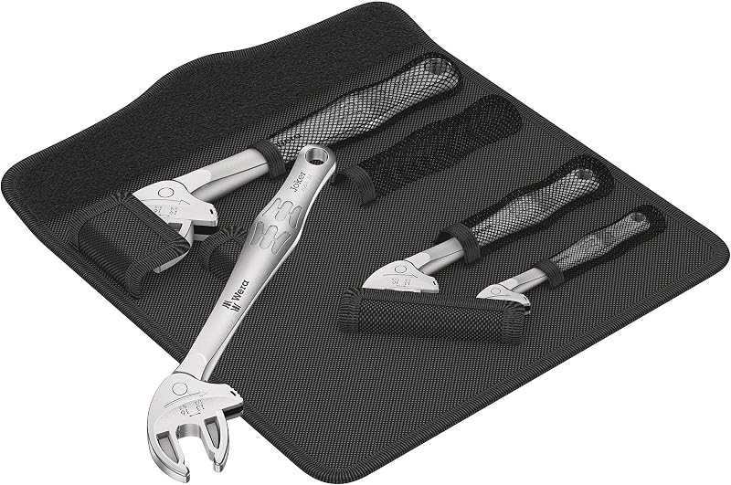 Wera 05020110001 6004 Joker 4 Set Self-Setting Spanners Folding Pouch