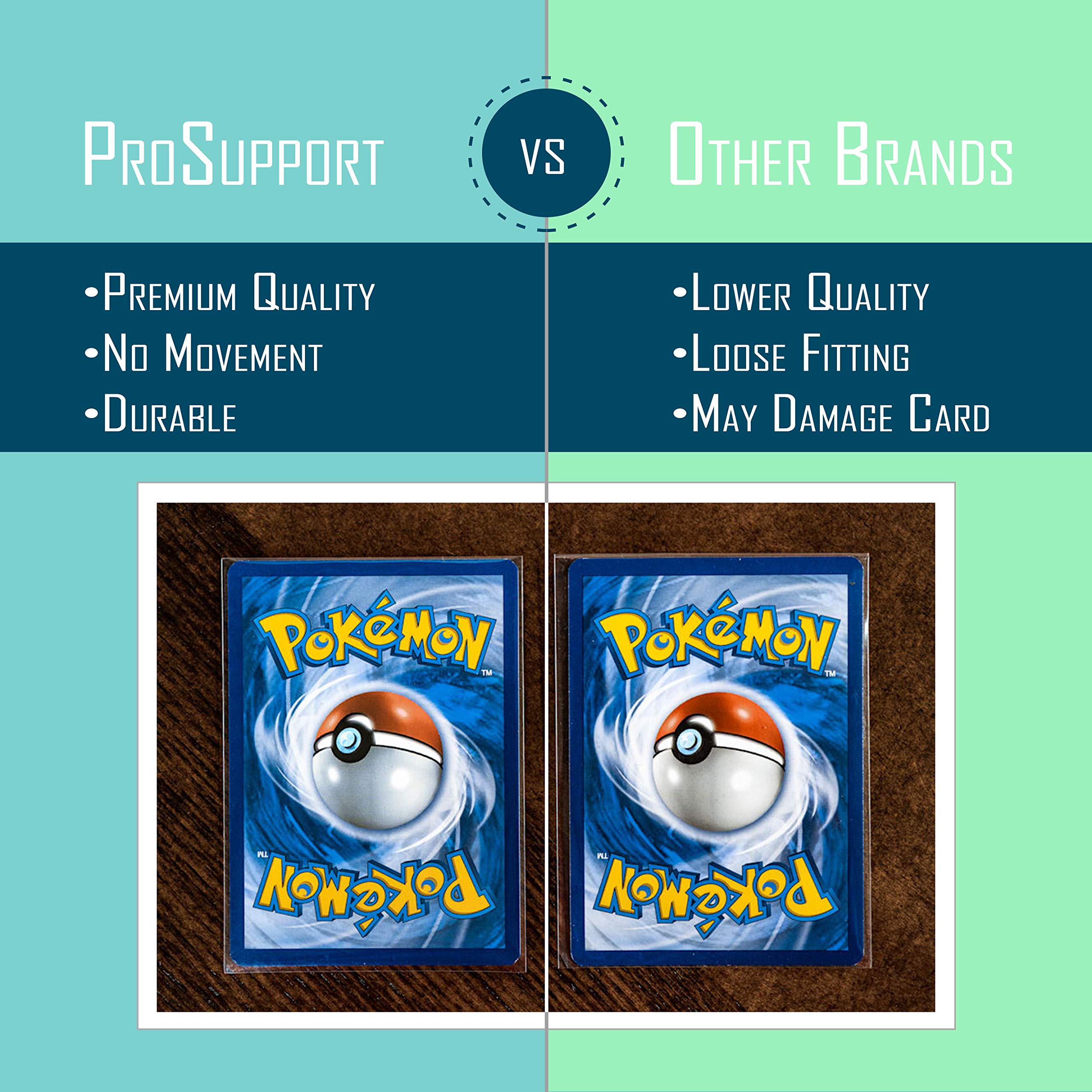 Pro Support 200 Trading Card Penny Sleeves for Pokemon Cards and Magic