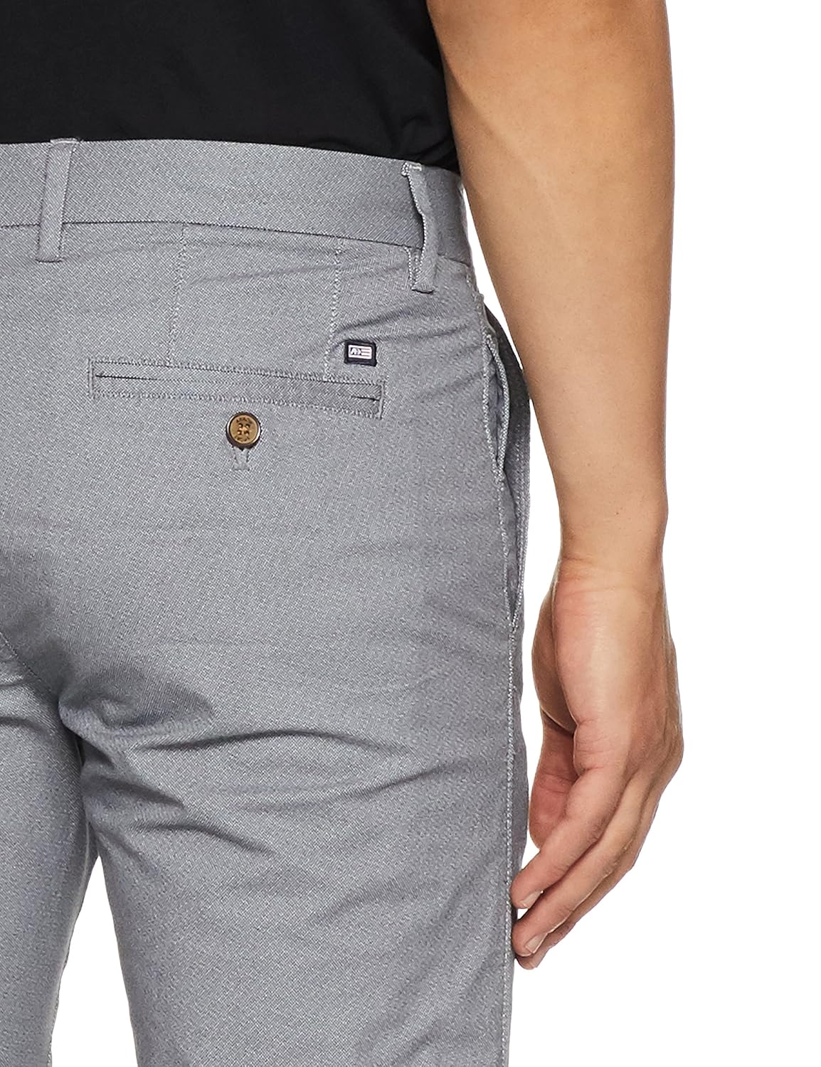 arrow sport men's straight fit cotton casual trousers