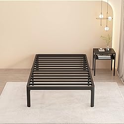 MAF 14 Inch Twin Metal Platform Bed Frame with