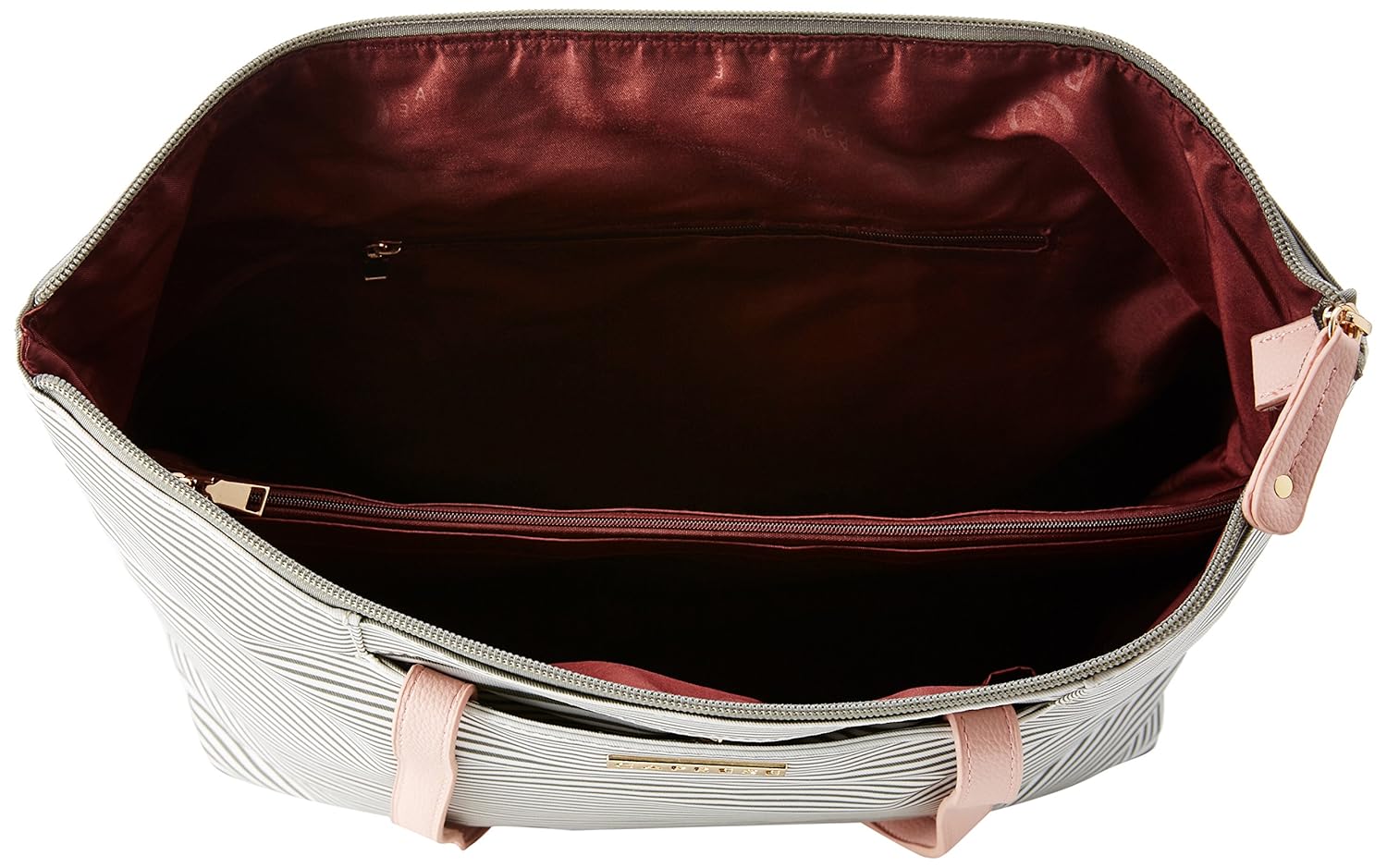 caprese eva women's tote bag (grey and white)