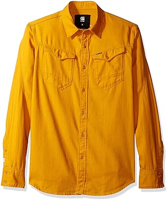 g star orange shirt