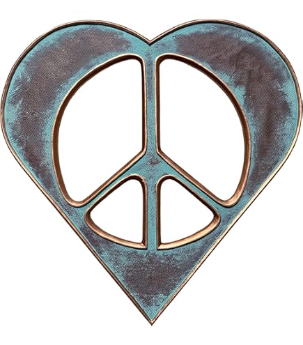 Amazon.com: Metal Peace Sign Wall Decor Art - 12