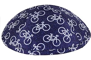 ZION JUDAICA LTD Zion Judaica Sports Kippah Adults & Boys Ballgame Pattern Kippot 6" Skullcap Yamaka for Bar/Bat Mitzvah Chuppah Wedding