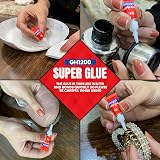 GH1200 1g x24 Superglue with Anticlog Cap All Purpose Thick & Fast Bond view 4