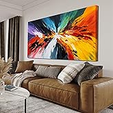 Canvas Wall Art Decor Modern Wall Art Pictures For Living Room Black and White Wall Art Decor Canvas Abstract Art Work Colorful Abstract Wall Art Prints For Bedroom Office Home Wall Decor 24" x 48"