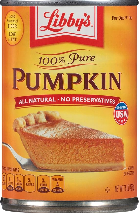 Libbys 100 Pure Pumpkin Pie Filling, 4 x 425g Amazon.co.uk Grocery