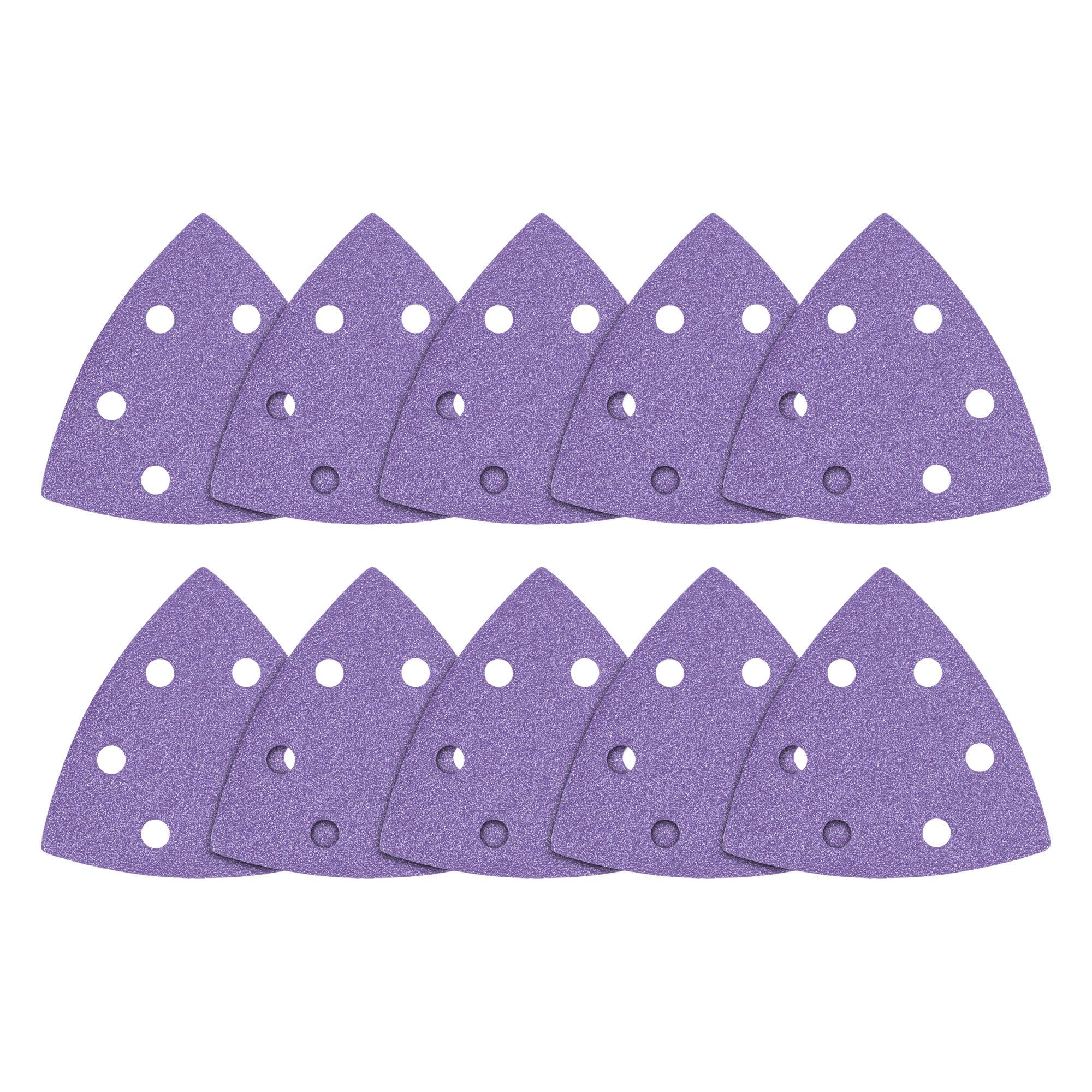 Trend Zirconium 93mm Delta 80 Grit Abrasive Sanding Sheets, AB/OSC/80Z, Pack of 10