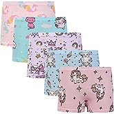 Czofnjesi Girls Boyshort Hipster Panties Cotton Panty Underwear (5 Pack)