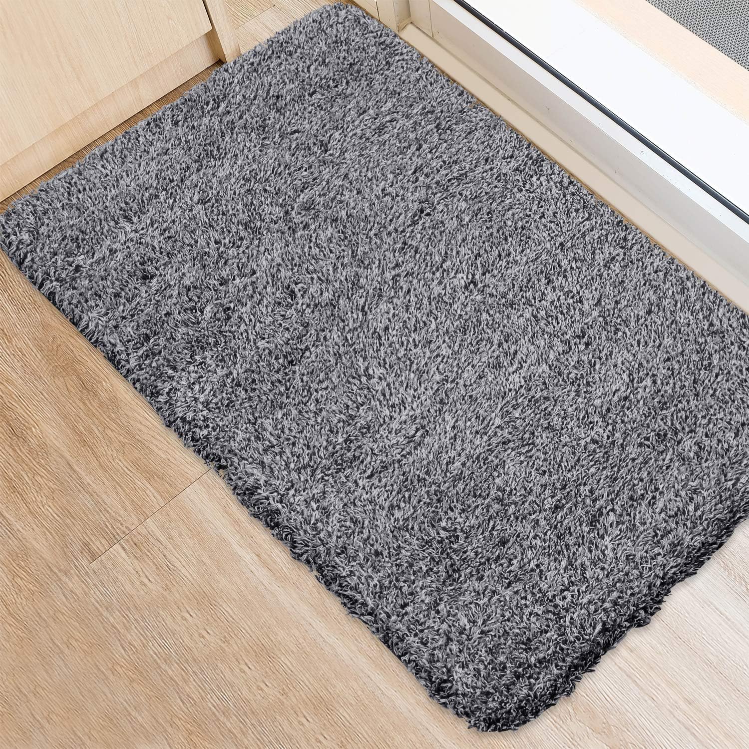 BEAU JARDIN Indoor Super Absorbs Mud Doormat 36"x24" Latex