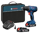 BOSCH 18V Compact 1/2" Drill/Driver Kit with