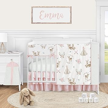 woodland deer crib bedding