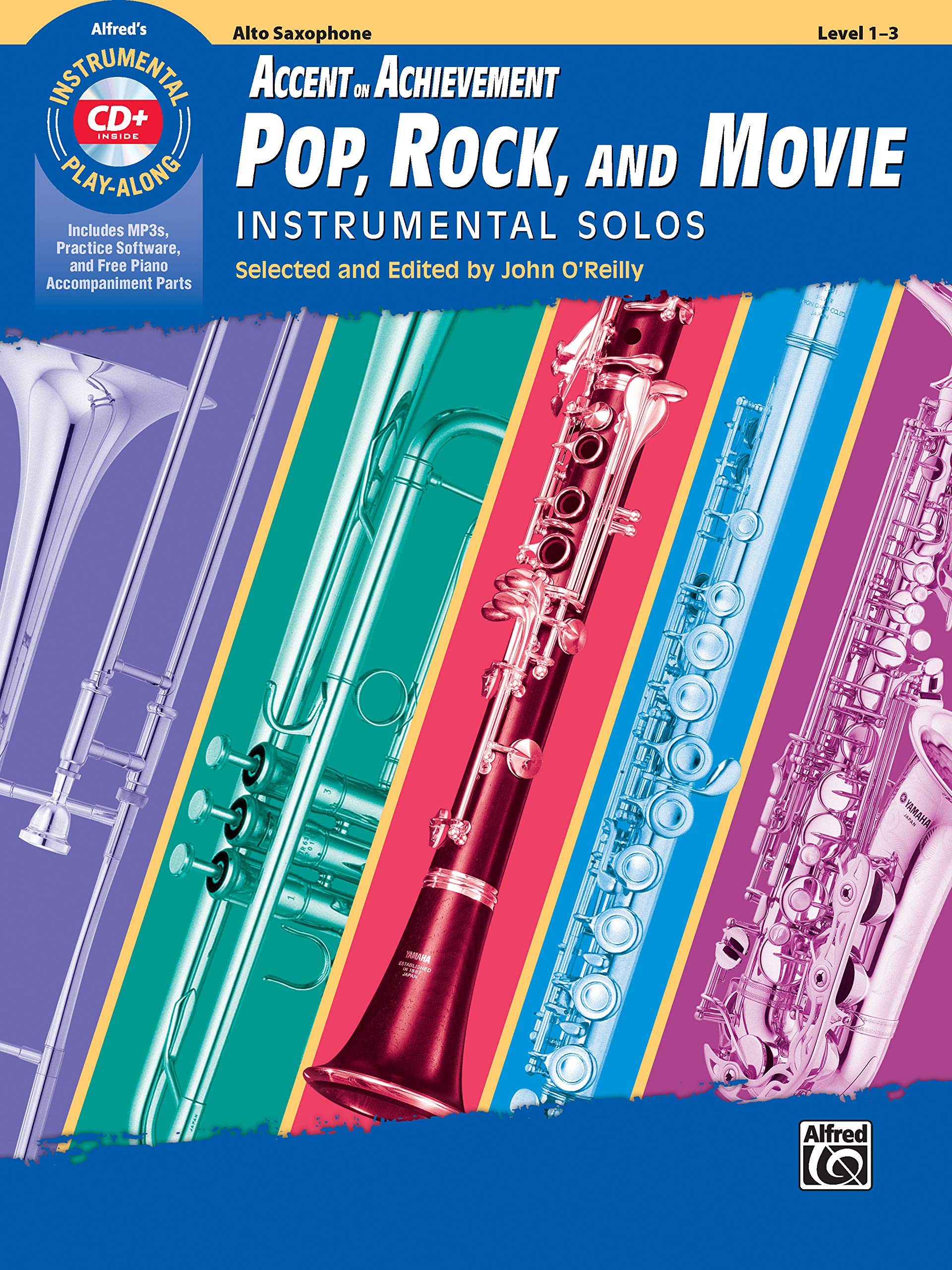 Amazon Com Aoa Pop Rock And Movie Instrumental Solos Alto Saxophone Book Cd Instrumental Solos Series 0038081521596 O Reilly John Books