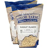 Shiloh Farms - Organic Kamut Flakes, 2 Packs - 16 Ounce each | Organic pantry staple for baking, cooking, or everyday recipes