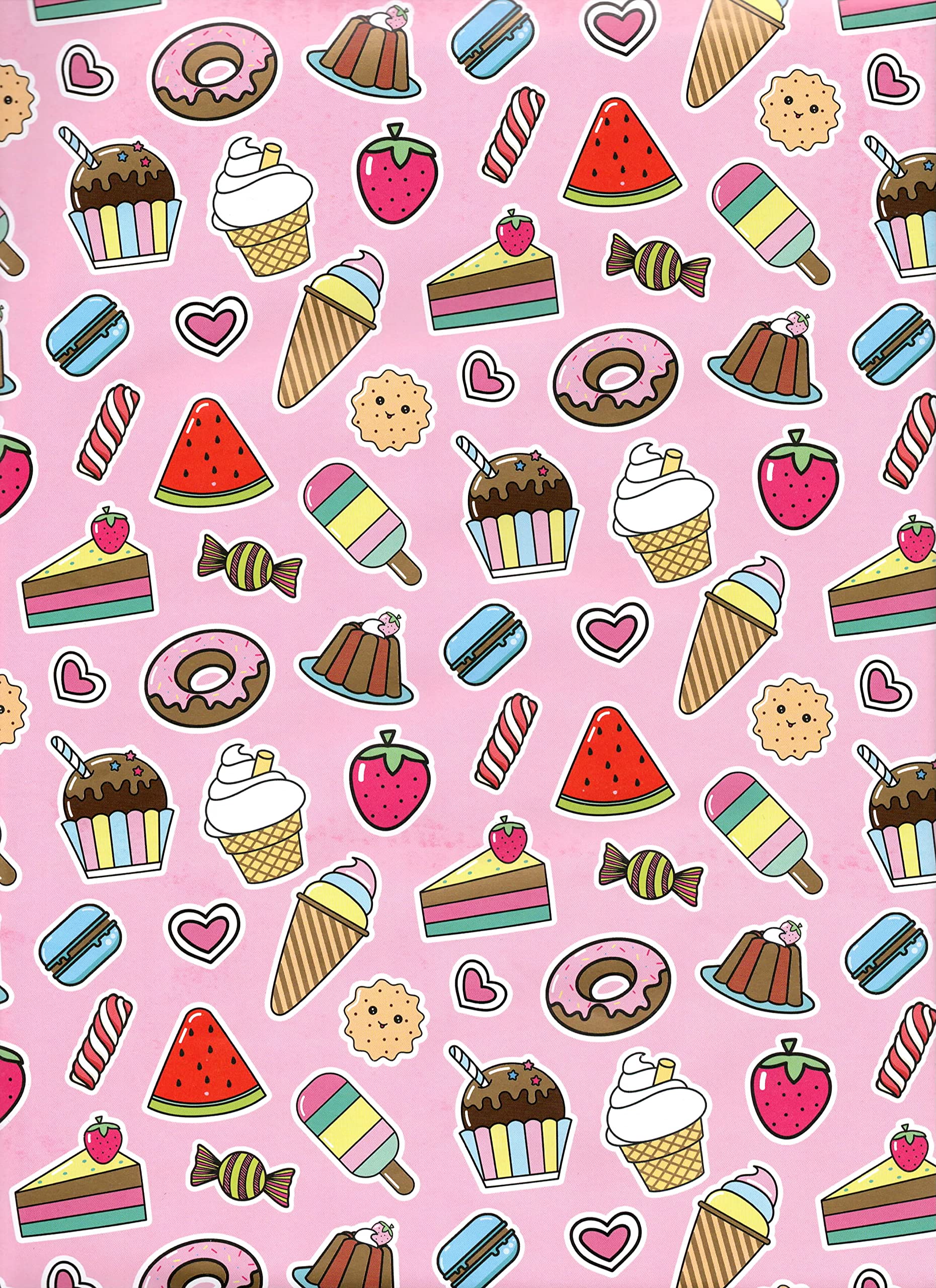 ARKRAFT Gift Wrapping Paper 3 Sheets Size 90 x 65 cm FSC Product Plastic-free Packaging Cute Design (18-9252)