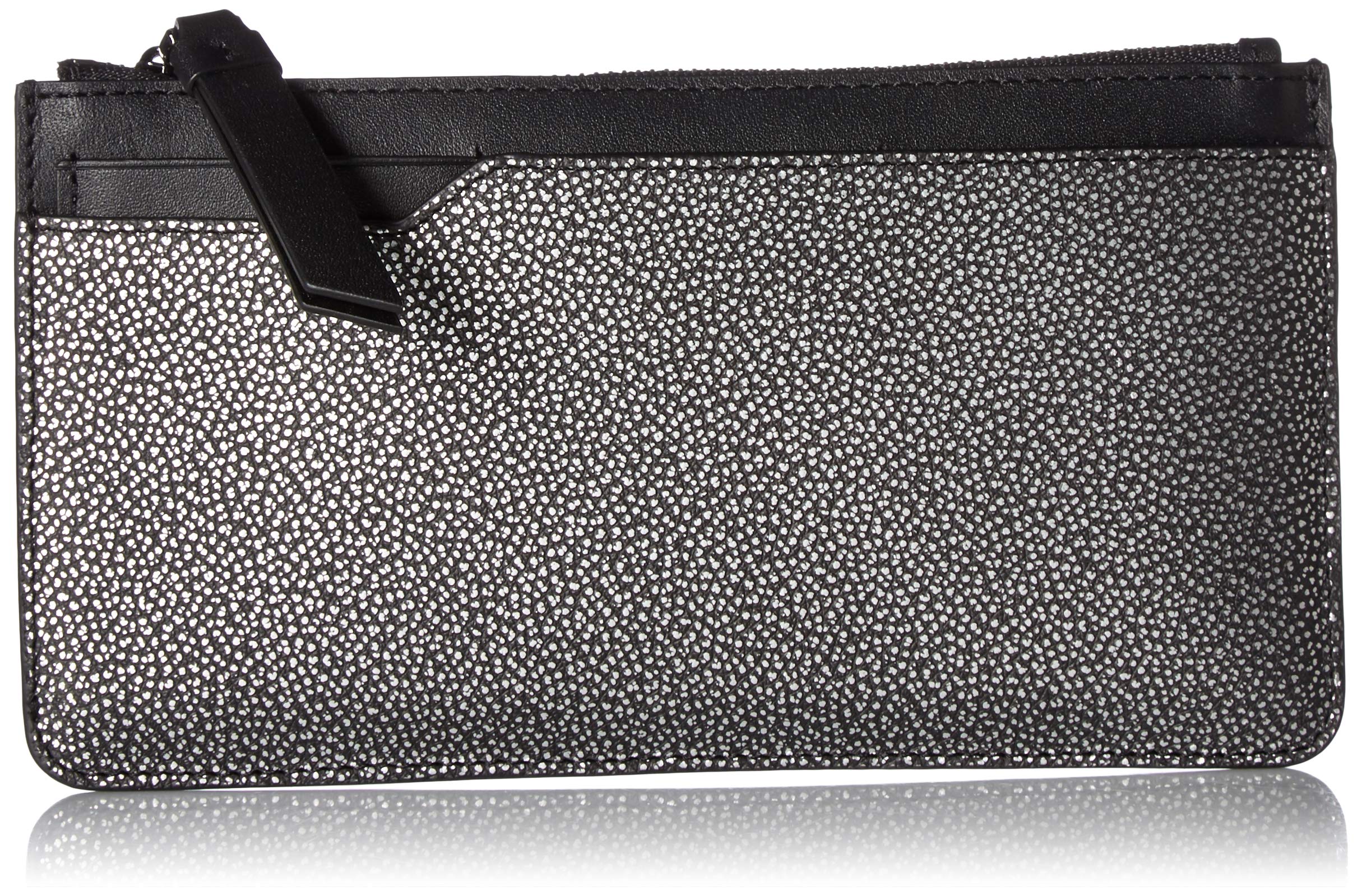 ECCO Iola Long Travel Wallet, Black/Silver, One Size
