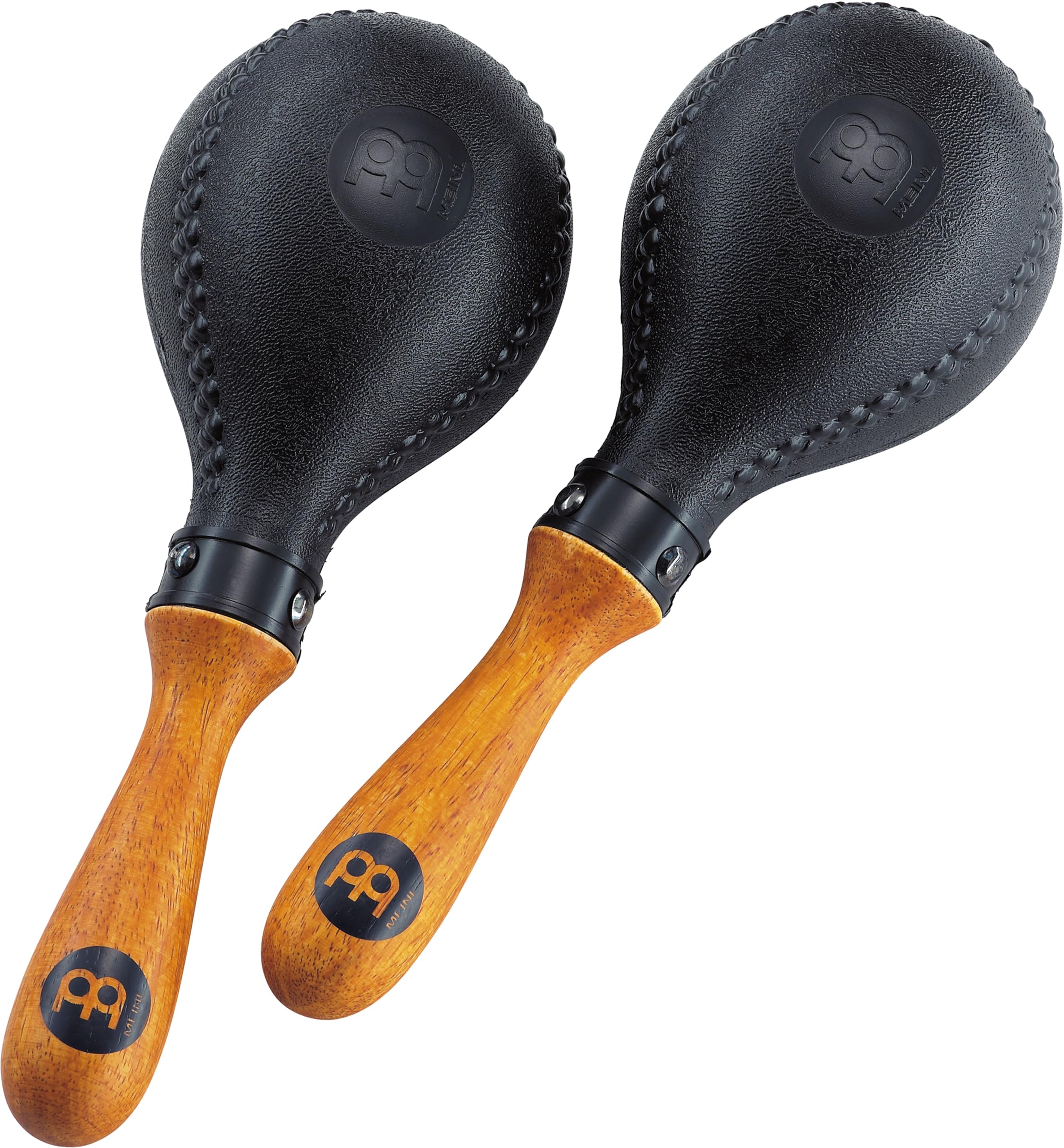 Meinl Percussion Concert Maracas Shaker - 2 Musical Instruments with ergonomic Handle - Plastic, Wood (PM2BK)