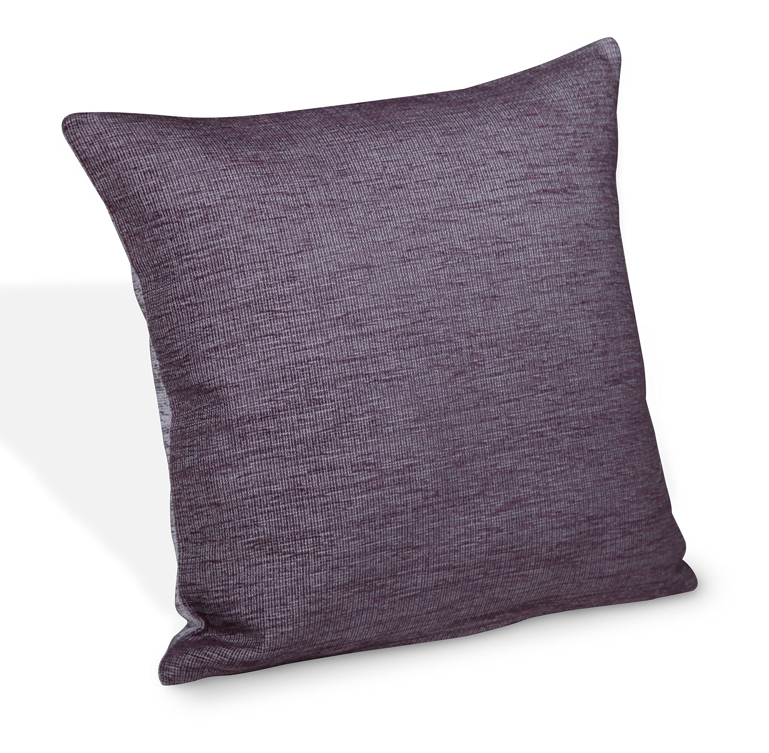 Albani Cushion Cover with Zip Machala, Polyester, Purple, Approximately 40 x 40 cm