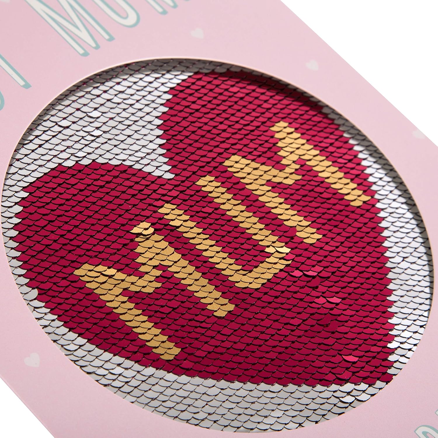 Hallmark Reversible Sequin Mum Birthday Card 'With Love' - Medium, Reversible Sequins, 22.8cm x 15.9cm - Image 3