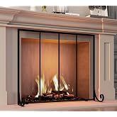 Fire Beauty Wrought Iron Fireplace Screen Safety Guard for Indoor Hearth | Stable Adjustable Foot Structure, Pet And Toddler Home Safety Protection, Clear Fire View