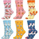 Fasefunn Colorful Socks for women Fun Funny Funky Animal Marvel Pattern Sock Calf Pack, Premium Cotton, Size 6-11