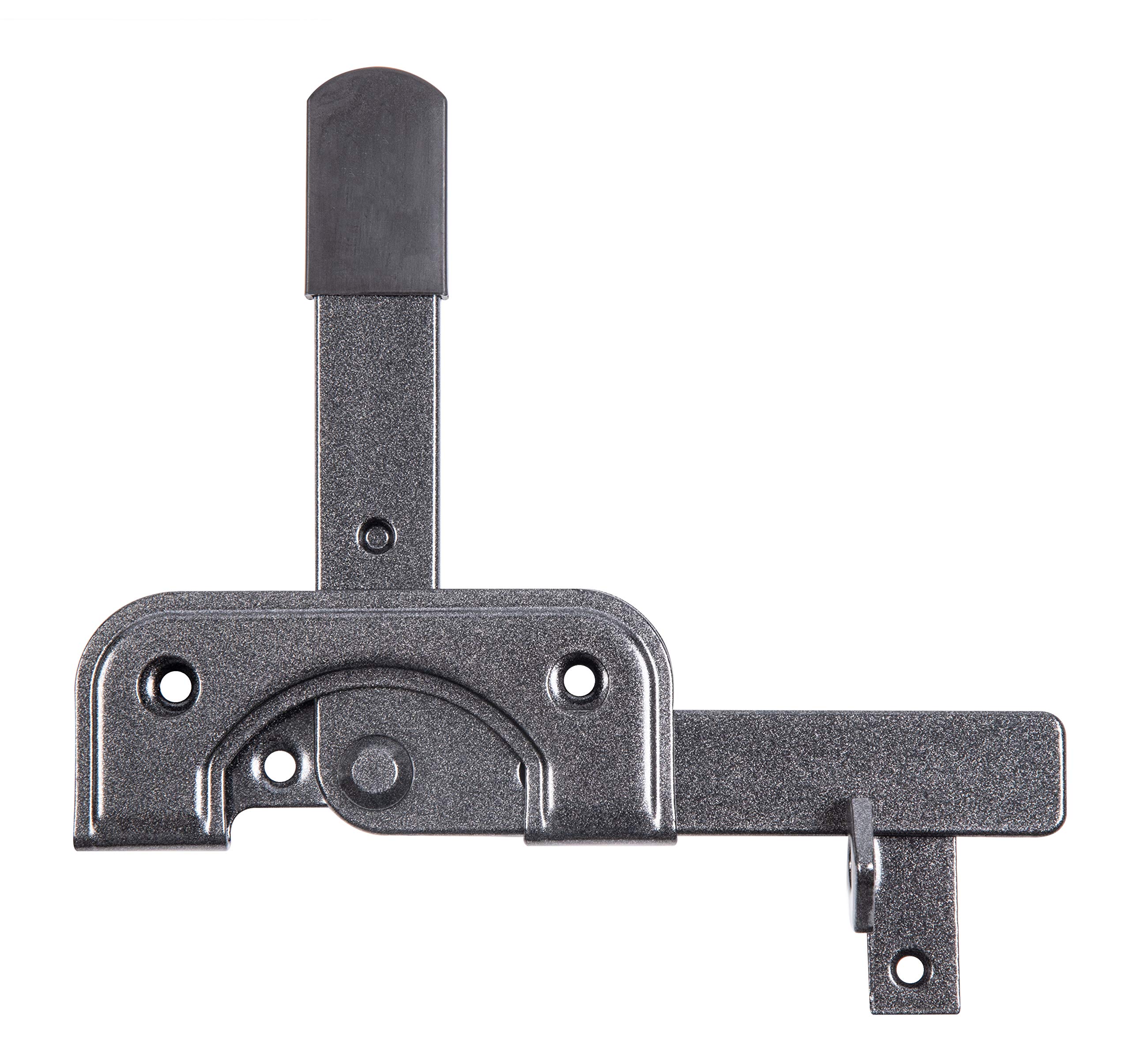 Alberts 301385 Duravis® Garden Gate Latch | Especially for Narrow Frame Woods | Black Diamond Duplex Coated | Plate 120 x 50 mm