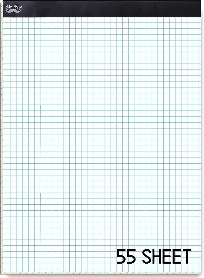 Mr. Pen Graph Paper, 5x5 (5 Squares per inch), 11"x8.5