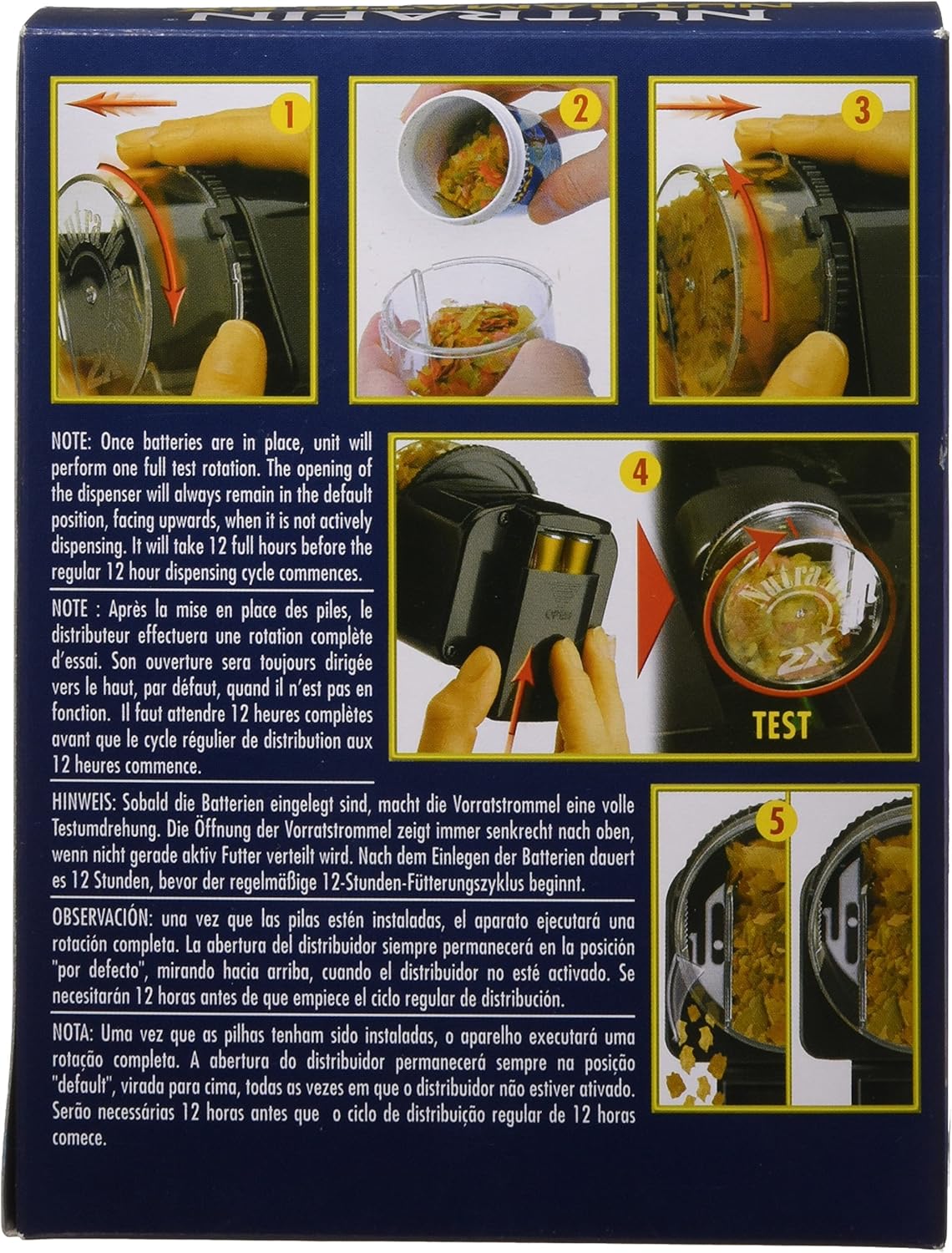 nutrafin automatic fish feeder