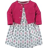 Luvable Friends baby-girls Dress and Cardigan