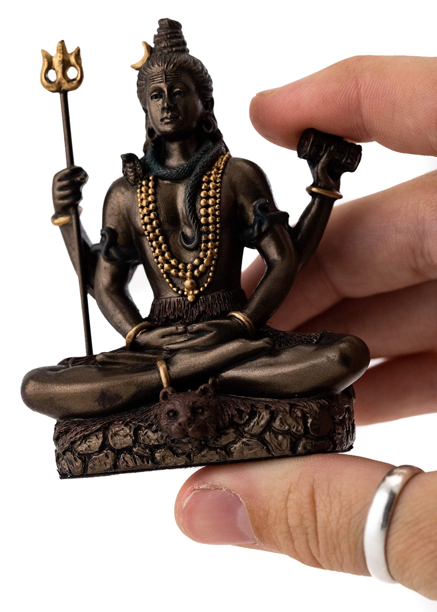 Small Shiv Mua Top Collection Mini Lord Shiva Statue in Lotus Pose - Hindu God and ...