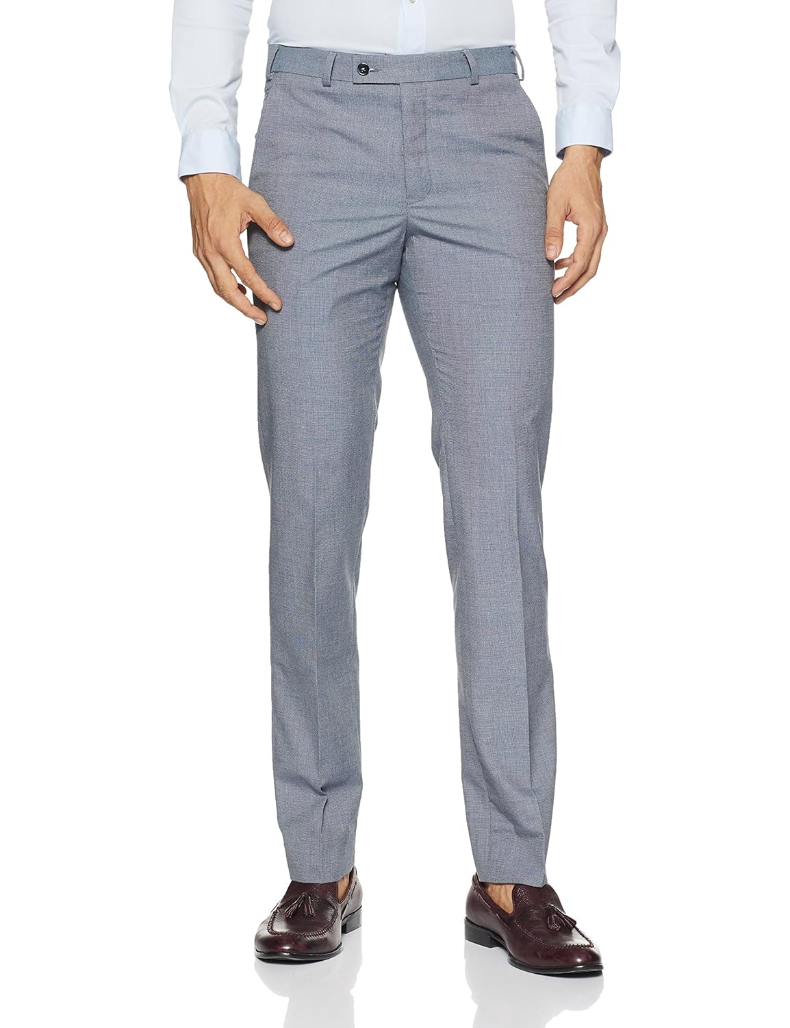park avenue men's relaxed fit formal trousers