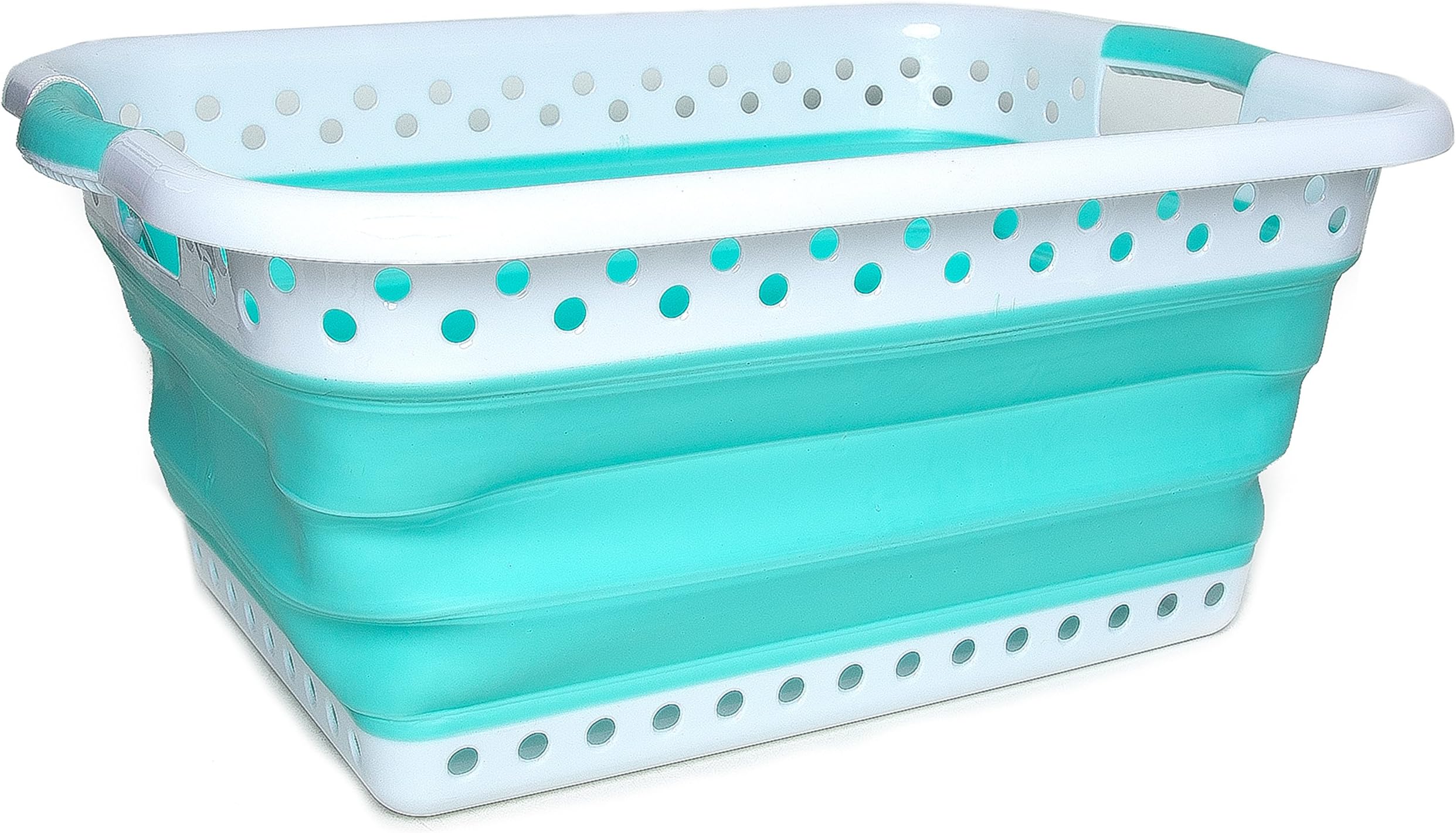 Proper Goods Collapsible Laundry Basket โ Smart POP UP Space Saving Foldable Storage Container โ Easy to use and Carry โ Versatile Portable Organizer