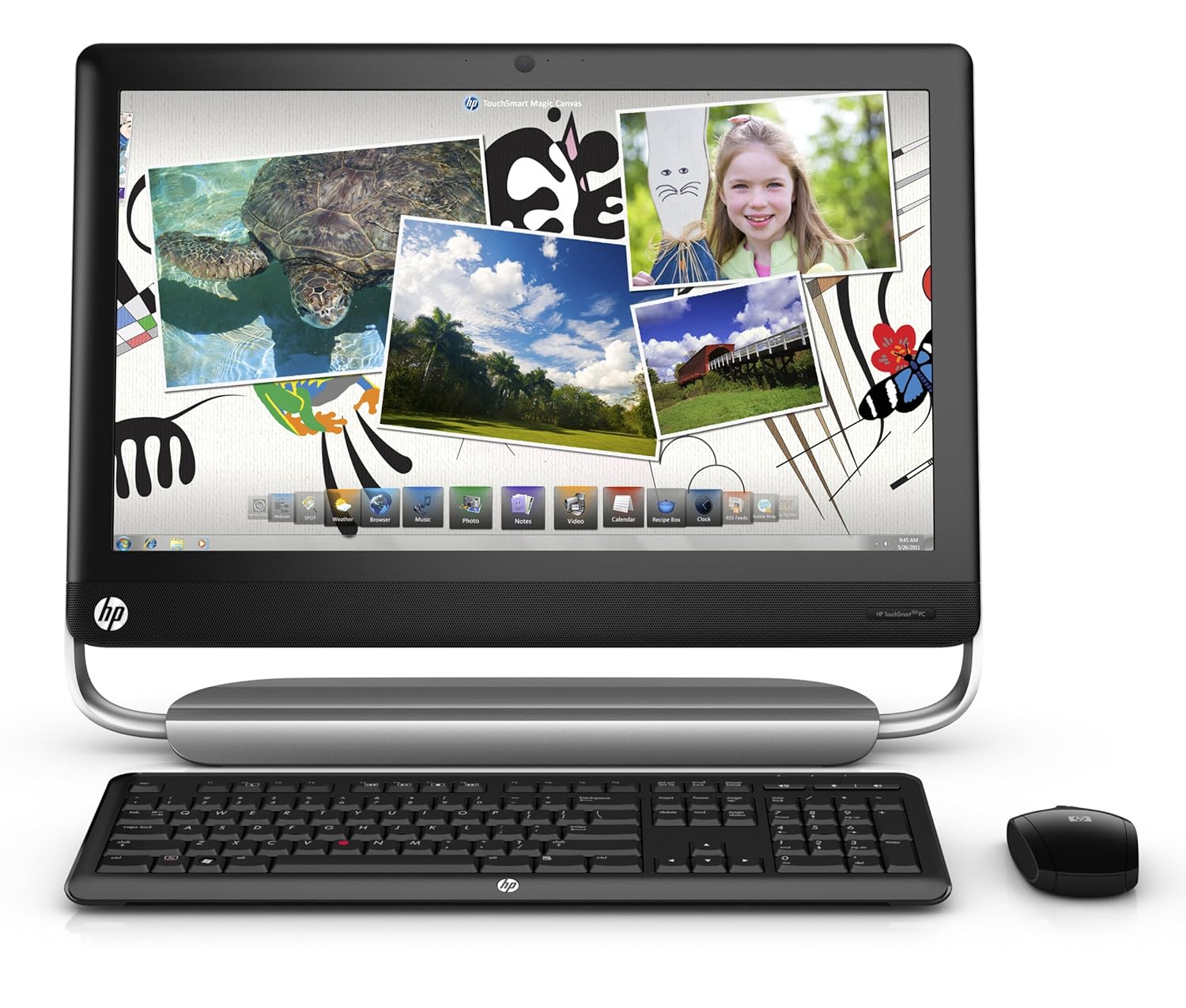 Amazon.com: HP TouchSmart 520-1030 All-in-One Desktop (3.3 GHz Intel Core  i3-2120 Processor, 4GB DDR3, 1TB HDD, Windows 7 Home Premium) Black  (Discontinued ...