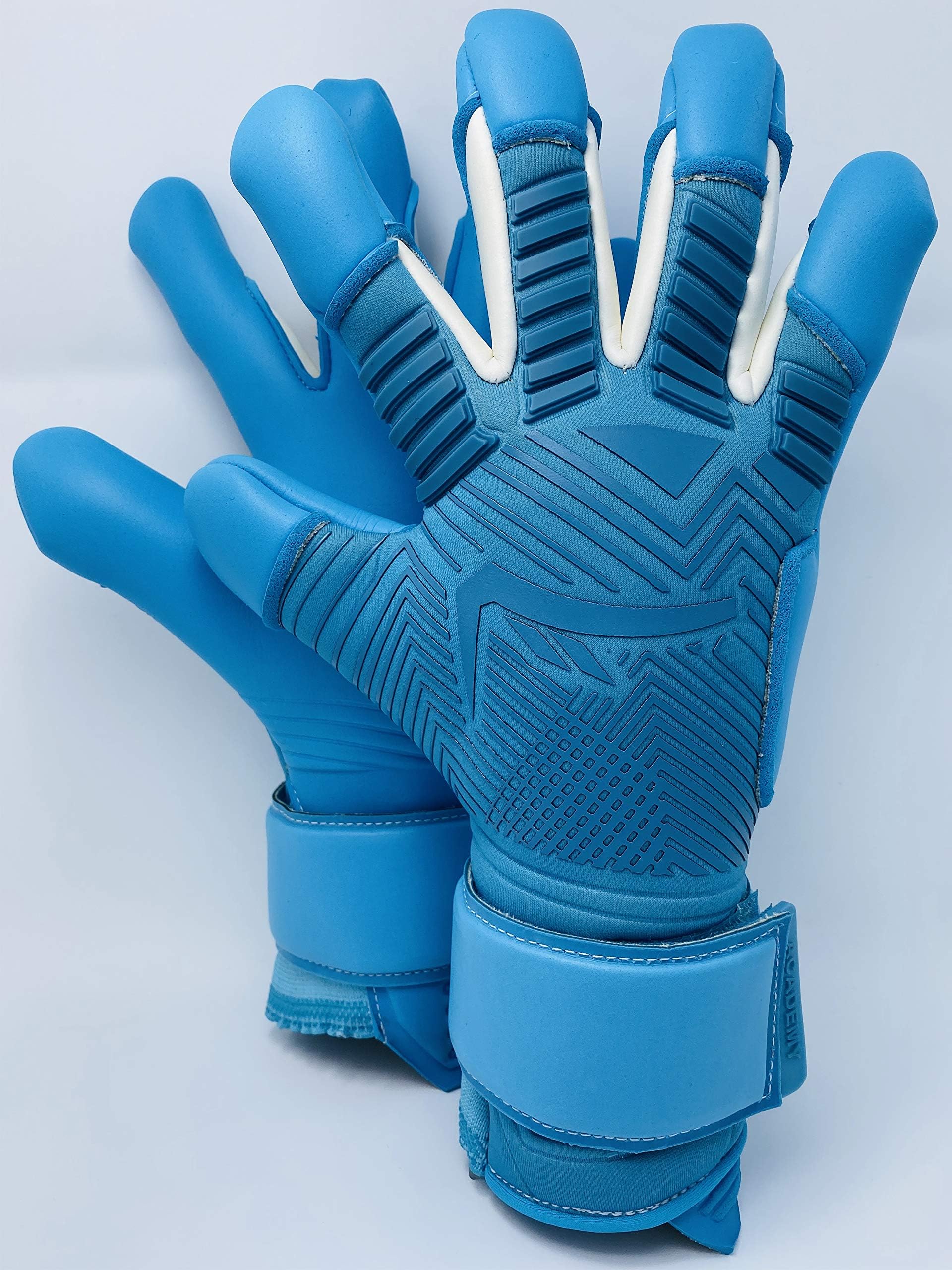 KRONIS Goalkeeper Glove Academy Blue |Size 7-11| Professional Level Goalkeeper Gloves |Adult & Youth| Designed for top Performance, Durability, Safety, and Comfort|