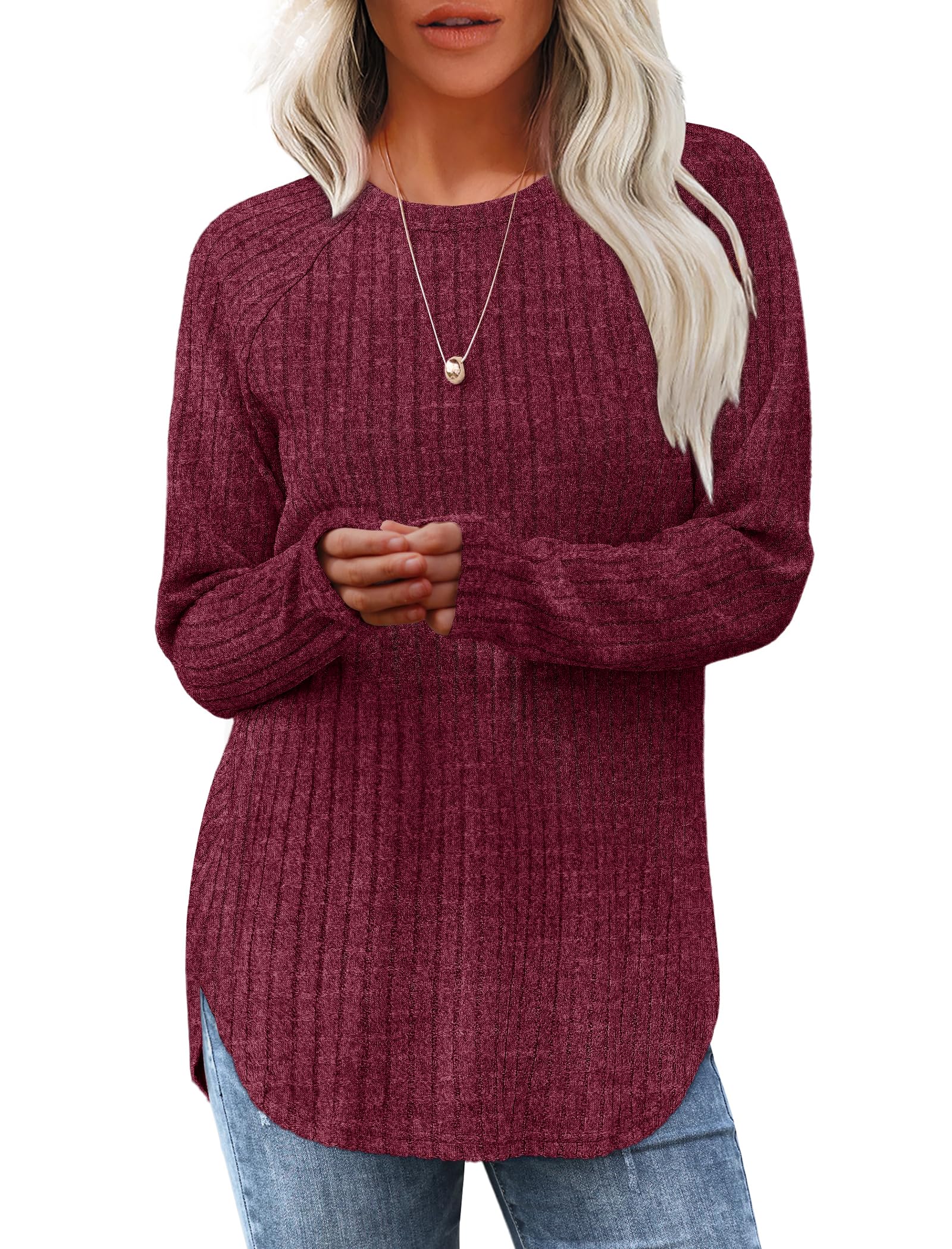 Saloogoe Tunic Tops to Wear with Leggings 2025 Long