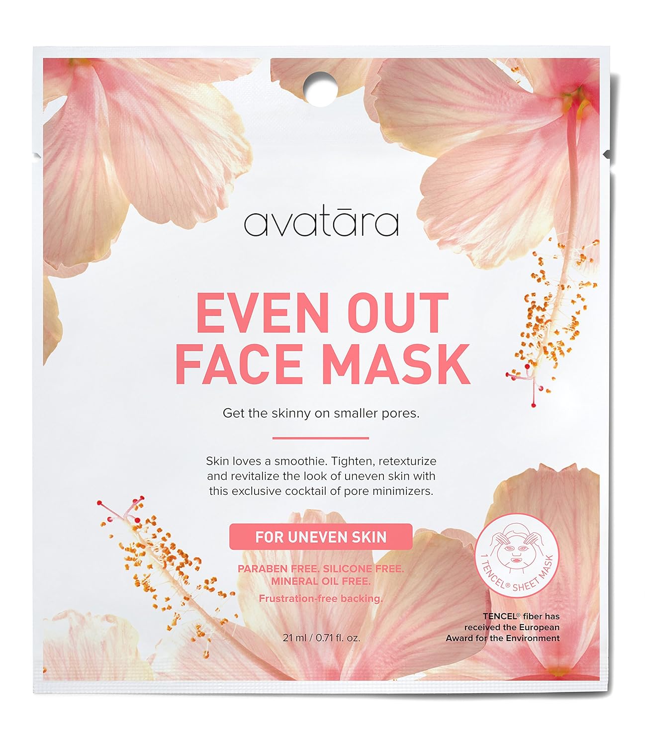 Download Amazon Com Avatara Even Out Face Sheet Mask For Uneven Skin 0 71 Fluid Ounce Beauty PSD Mockup Templates