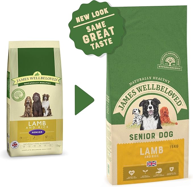 james wellbeloved senior lamb and rice 15kg