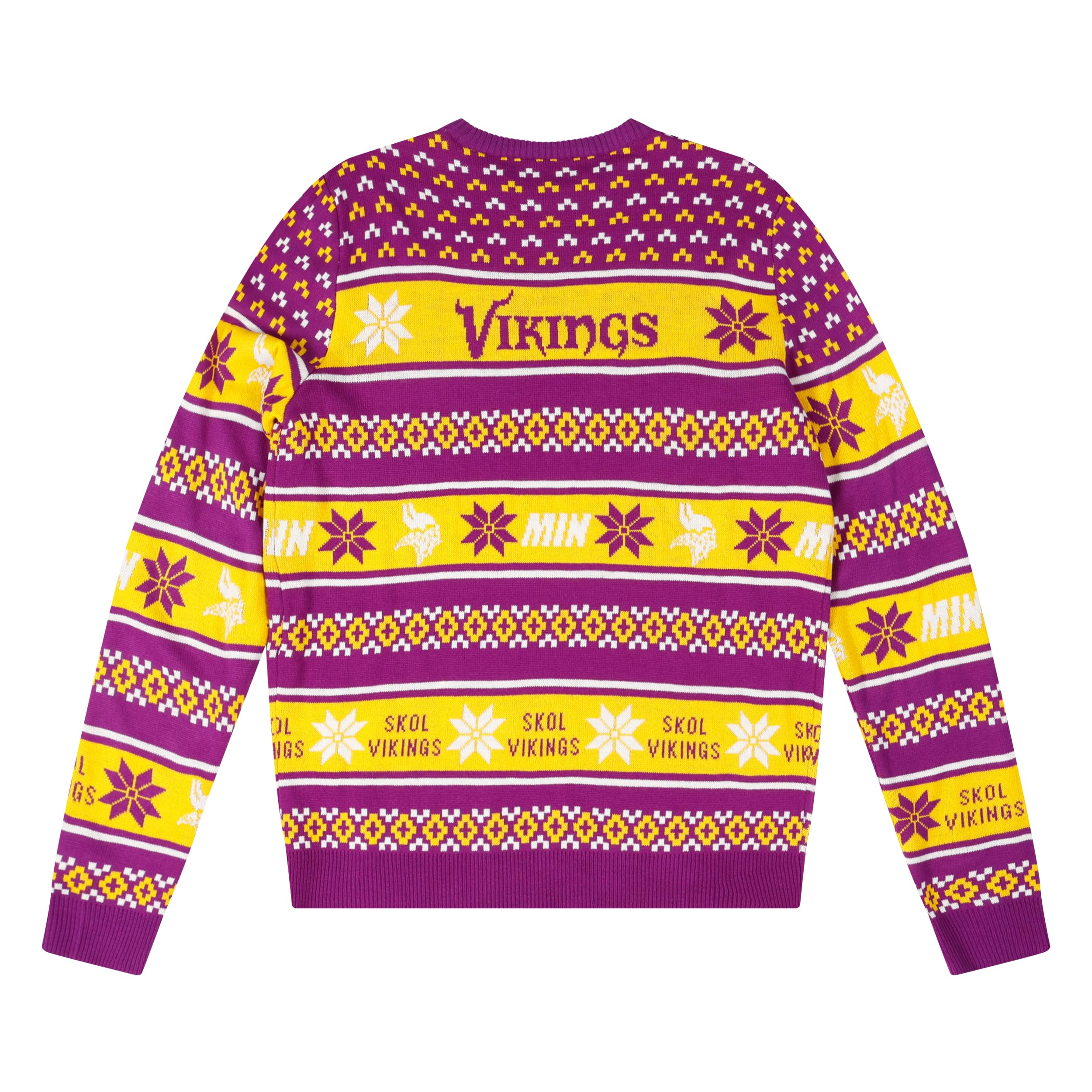 FOCO Standard NFL Big Logo Ugly Sweater, Team Color