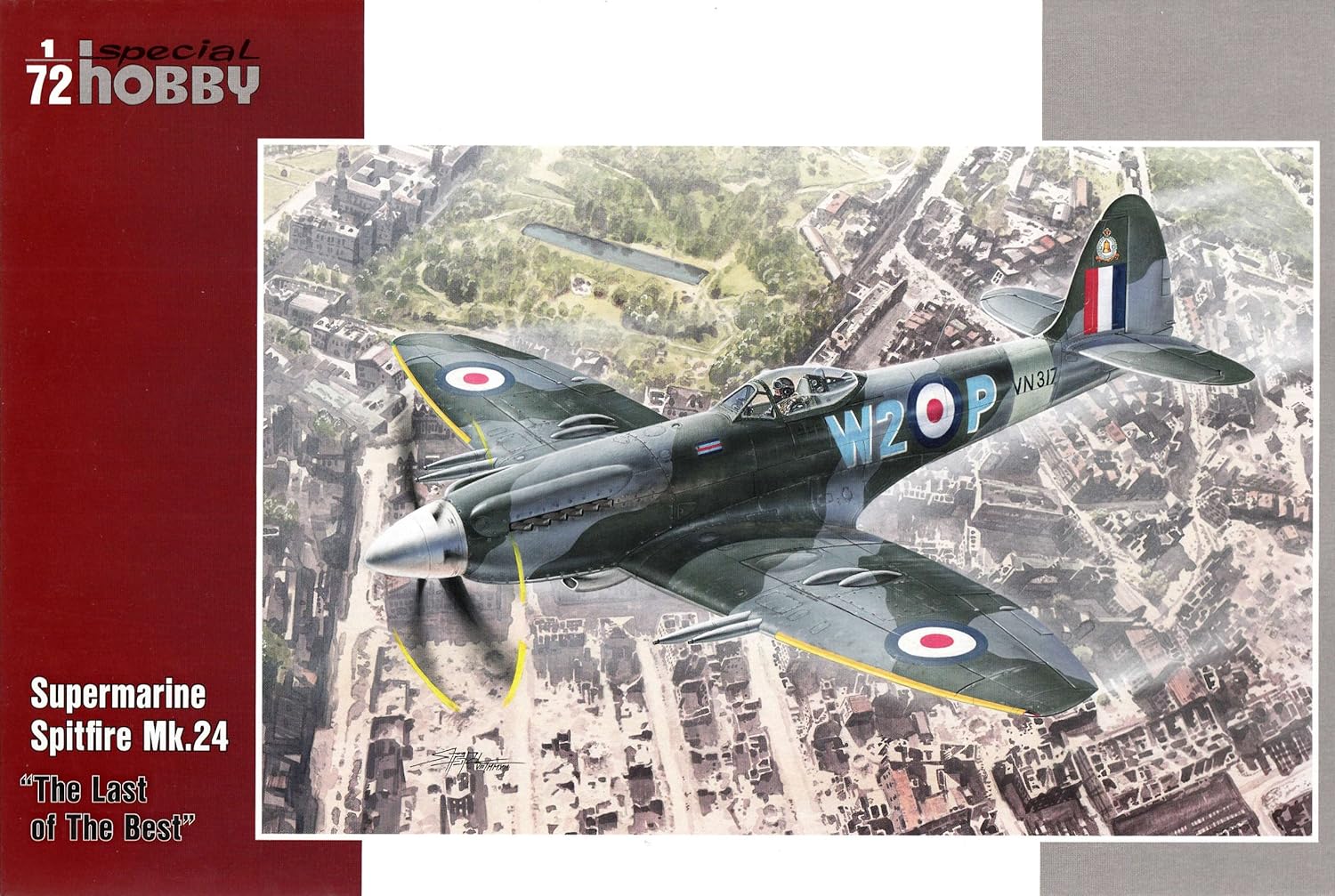Special Hobby Supermarine Spitfire Mk 24 Fighter The Last of The Best Model Kit (1/72 Scale), Gray