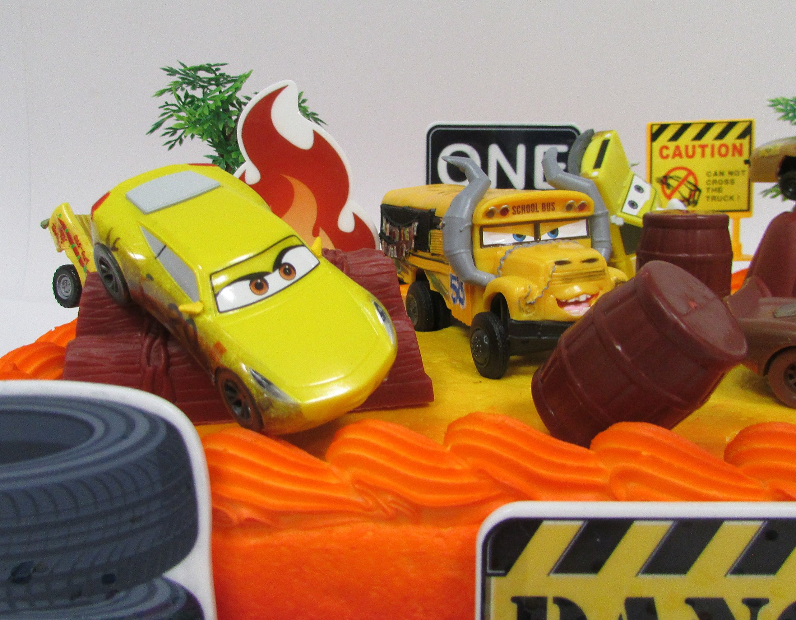 Cake Toppers Cars 3 Thunder Hollow Speedway Demolition Derby Birthday