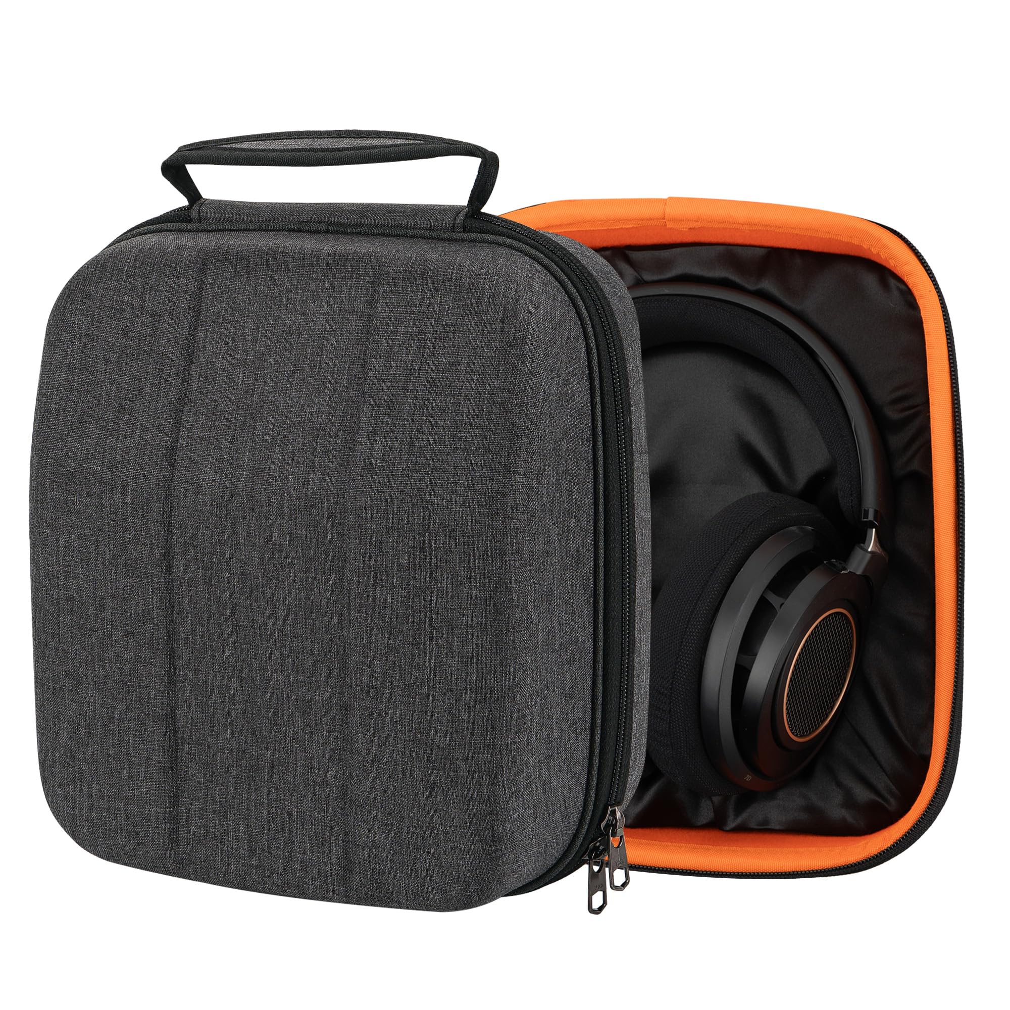 Geekria Shield Gaming Headset Case for Large-Sized Over-Ear Headphones, Replacement Hard Shell Travel Carrying Bag with Cable Storage, Compatible with Razer Kraken X, Corsair HS70, HS35