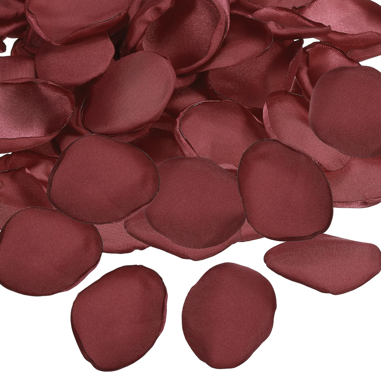 PATIKIL Silk Rose Petals, 100 Pcs Artificial Flower Petals for Wedding Decorations, Romantic Night, Aisle Scatter Petals, Dark Red